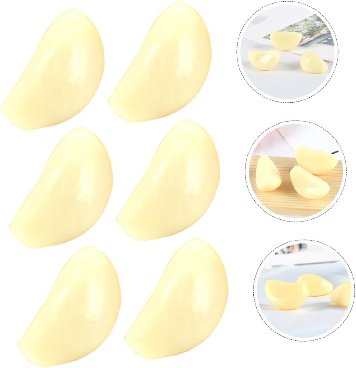 12 Pieces Artificial Garlic Clove Decor Model