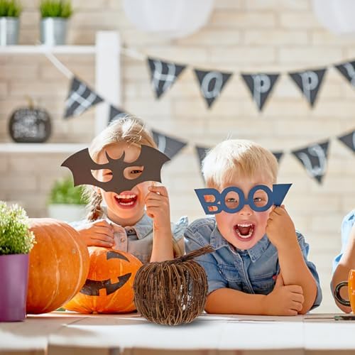 Artificial Rattan Pumpkin Decor 15cm for Halloween Fall