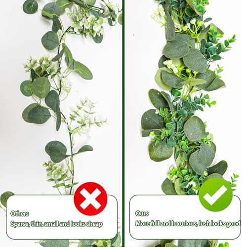 MAKHOT 59FT Eucalyptus Garland for Home Decor