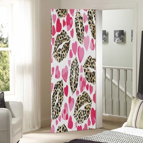 Susiyo Leopard Design Halloween Door Cover 32x79 in