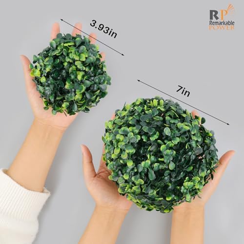 RP Remarkable Power 8 Pack Artificial Boxwood Topiary Balls