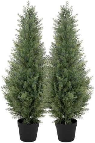 Bellacat 3ft UV Resistant Artificial Topiary Trees 2Pack 1