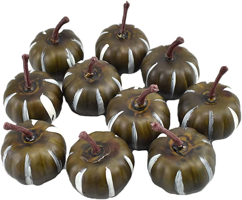 30Pcs Artificial Mini Pumpkins for Halloween Decor