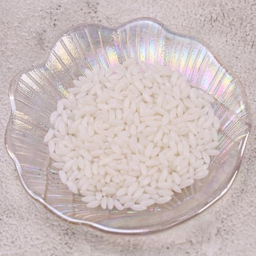 100g Artificial White Rice Realistic Decoration Model