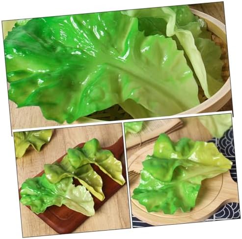 ARTIBETTER Realistic Artificial Lettuce Leaf Decor Set