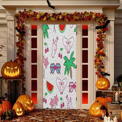 Susiyo Stretchy Door Cover for Festive Home Decor
