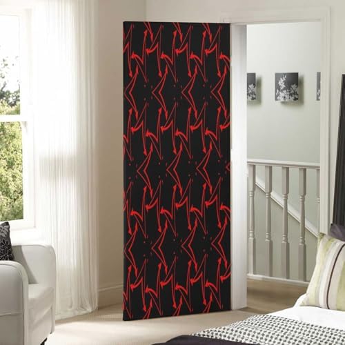 Susiyo Red Line Segment Halloween Door Cover