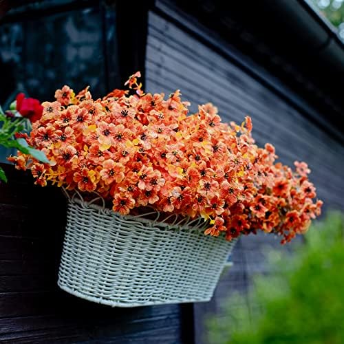 AXYLEX Artificial Fall Flowers 16 Bundle Outdoor Decor
