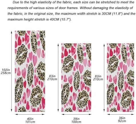 Susiyo Leopard Design Halloween Door Cover 32x79 in