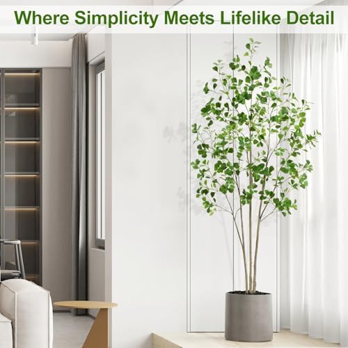 Keeplush 6ft Artificial Ficus Tree with Heart-Shaped Leaves