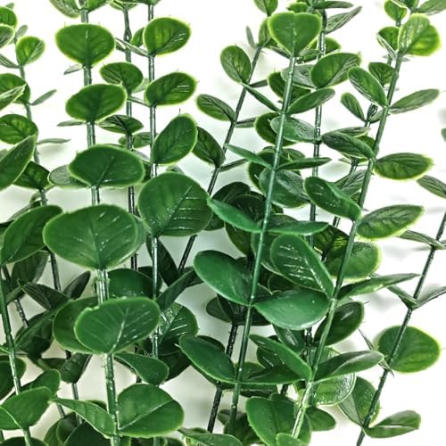 TIHOOD 50PCS Faux Eucalyptus Stems for Decor