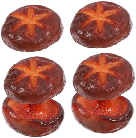 HOOTNEE 6PCS PVC Artificial Mushroom Decor Set