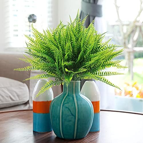 Coreland Artificial Boston Fern Plants 20Packs UV Resistant