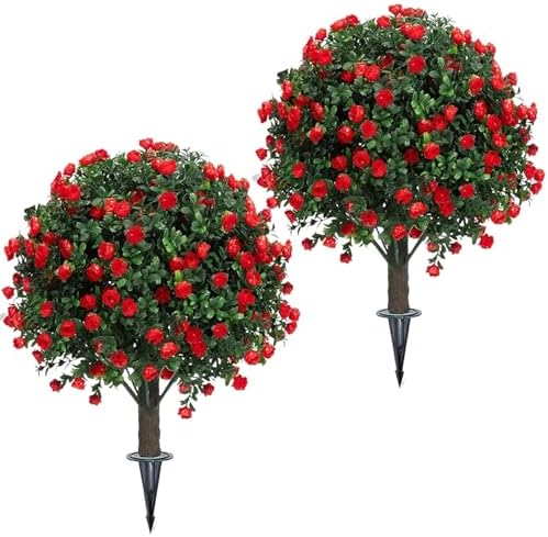 KBGYTX 271 Inch Lavender Artificial Topiary Ball Plants 2 Pack