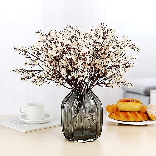 JAKY-Global Artificial Babys Breath Flowers 6 Bundle Beige