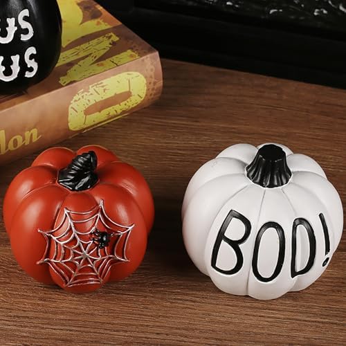 Belupai Halloween Pumpkin Ornaments Set