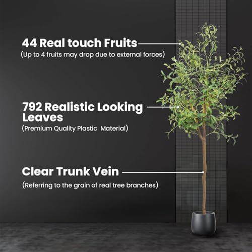 ANTING 5FT Artificial Olive Tree 2 Pack