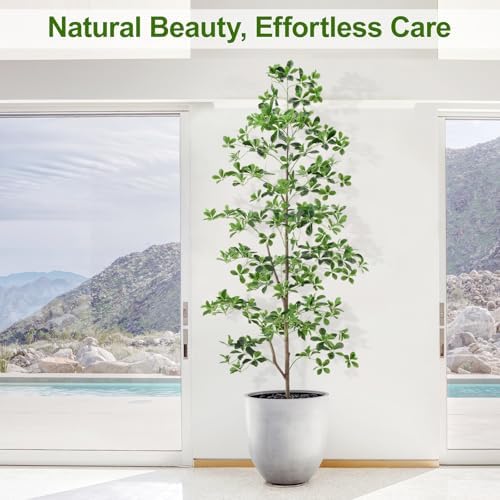 7ft Tall Artificial Black Olive Tree with 1260 Lifelike Leaves