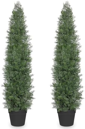 Briful Set of 2 Artificial Cedar Trees 4FT Tall