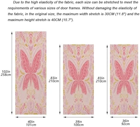 Susiyo Art Floral Butterfly Halloween Door Cover