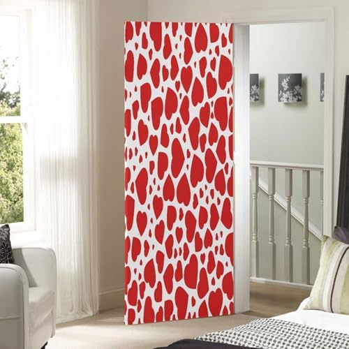 Susiyo Red Heart Halloween Door Cover Decor