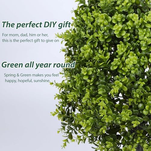 3FT Artificial Boxwood Topiary Tree 2 Pack