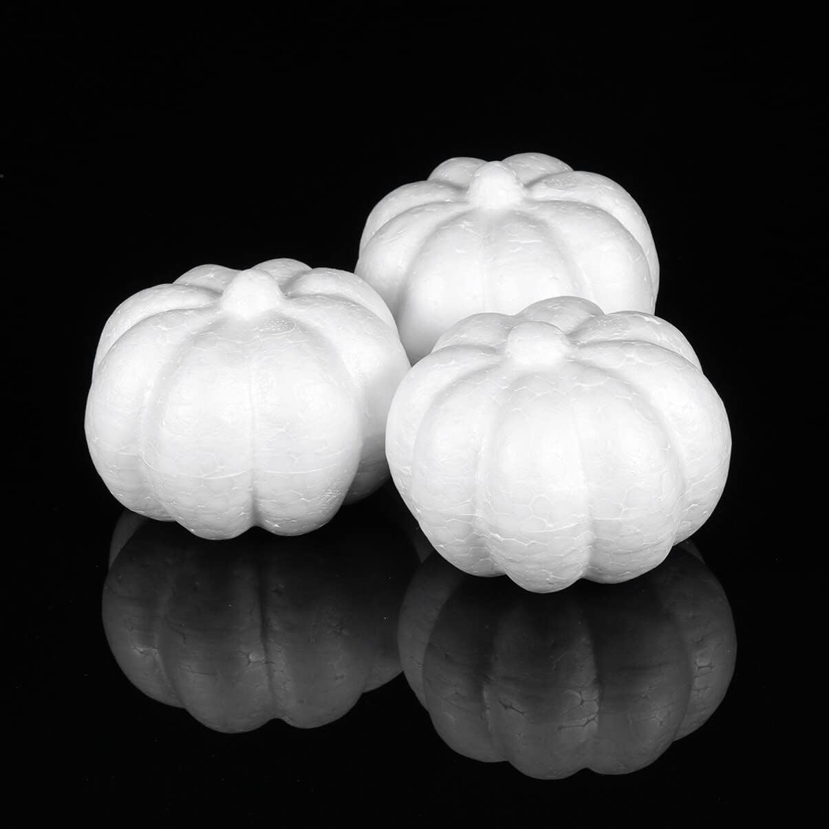 5pcs Rustic Artificial Foam Pumpkins for Halloween Fall Decor