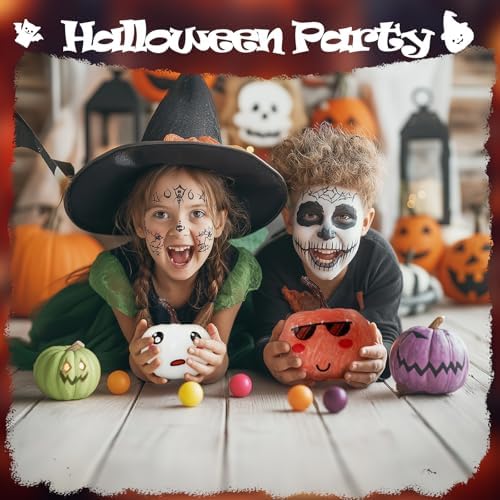 24 Pcs Paintable Foam Pumpkins Halloween Decor DIY Set