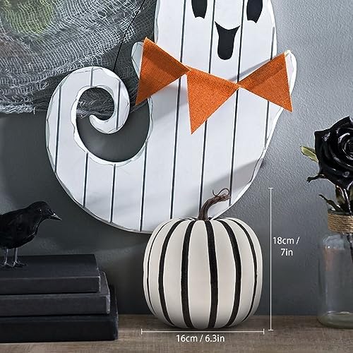 Kepfire 7 Inch Extra Large Artificial Foam Pumpkin White