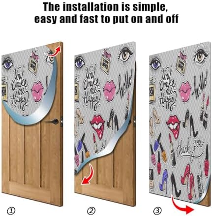 Susiyo Halloween Door Cover with Stretch Fabric