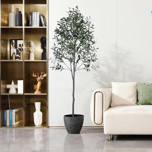 YJH 6ft Artificial Olive Tree with Realistic Fruit