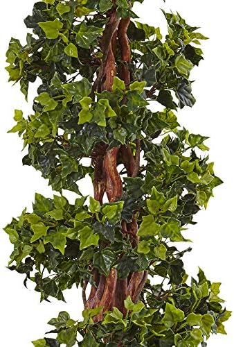 Nearly Natural 5ft English Ivy Spiral Topiary Artificial Tree