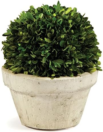 MY SWANKY HOME 10-Inch Ball Topiary Artificial Boxwood