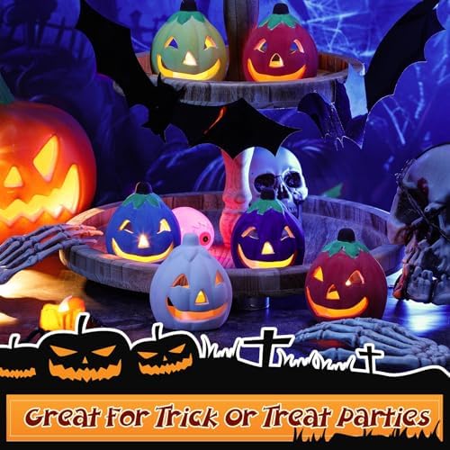 Cinnvoice Paint Your Own Ceramic Pumpkin Craft Kit 6 pcs