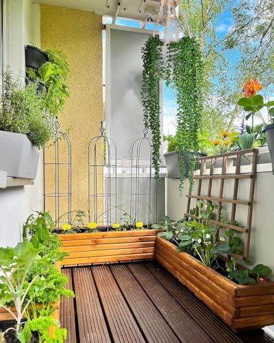 RECUTMS 6pcs Artificial String of Pearls Hanging Plants Wall Decor