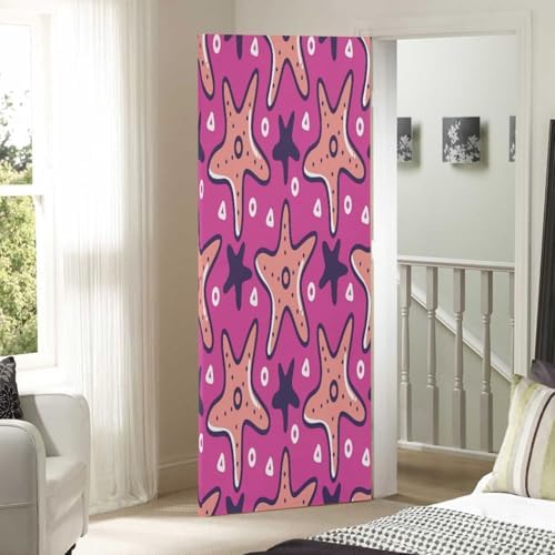Susiyo Big Starfish Halloween Door Cover 32x79 in