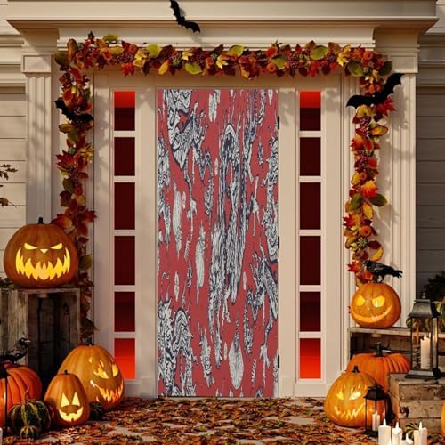 Susiyo Chinese Dragons Red Halloween Door Cover