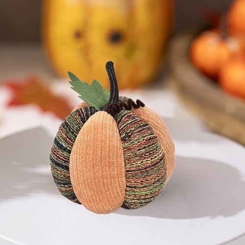 Handmade Crochet Pumpkin 7 Inch Fall Decor