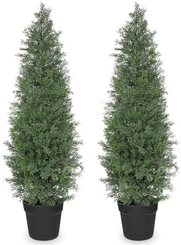 Briful Set of 2 Artificial Cedar Trees 3FT Tall