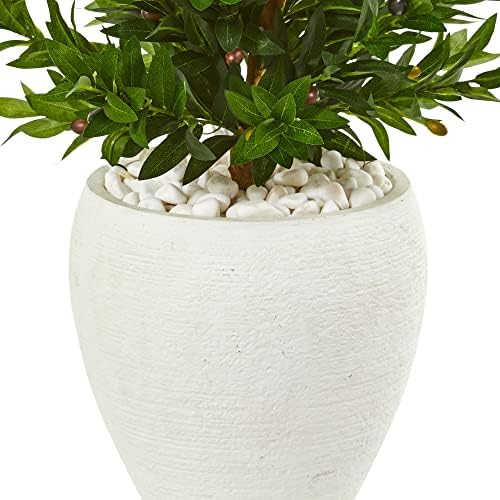 Nearly Natural 35ft Olive Cone Topiary Artificial Tree