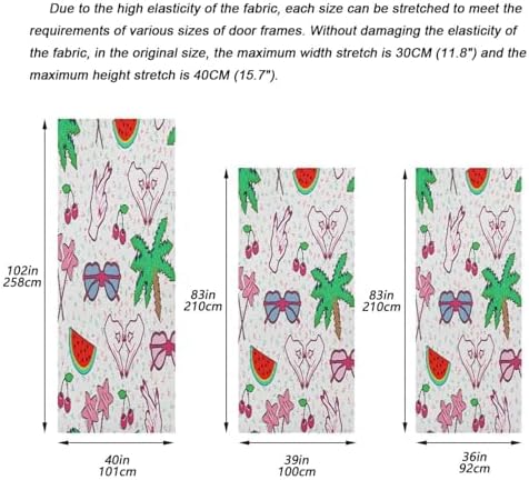 Susiyo Stretchy Door Cover for Festive Home Decor