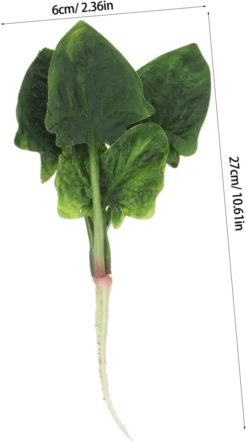 Realistic Artificial Spinach Decor for Home Kitchen