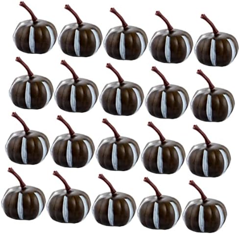 20pcs Mini Artificial Pumpkins for Halloween Decor