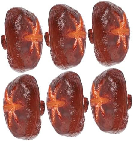 HOOTNEE 6PCS PVC Artificial Mushroom Decor Set