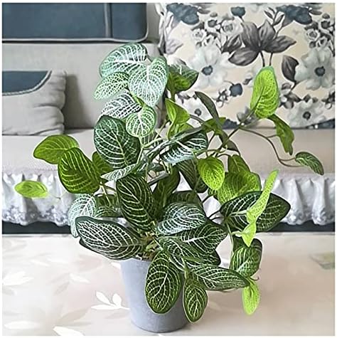 Artificial Bonsai Tree 157 Inch Tall Green Reticulated Leaf Plant