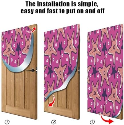 Susiyo Big Starfish Halloween Door Cover 32x79 in