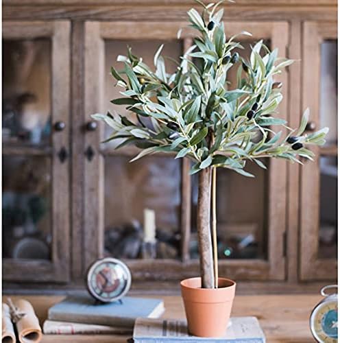 Artificial Olive Tree 23 Inch Silk Faux Decor