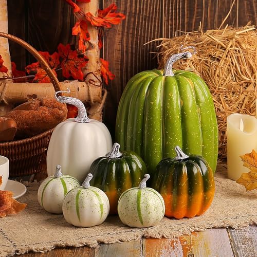 Keebgyy Artificial Pumpkin Ornament Set