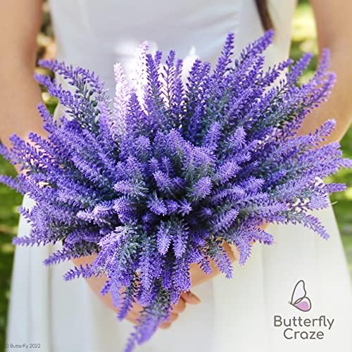 Butterfly Craze Artificial Lavender 8-Piece Bundle