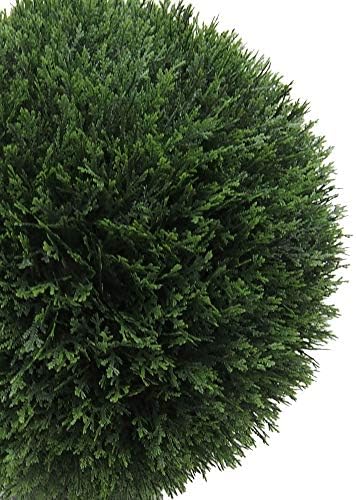 Vickerman 20 Inch Artificial Silk Cedar Topiary Ball